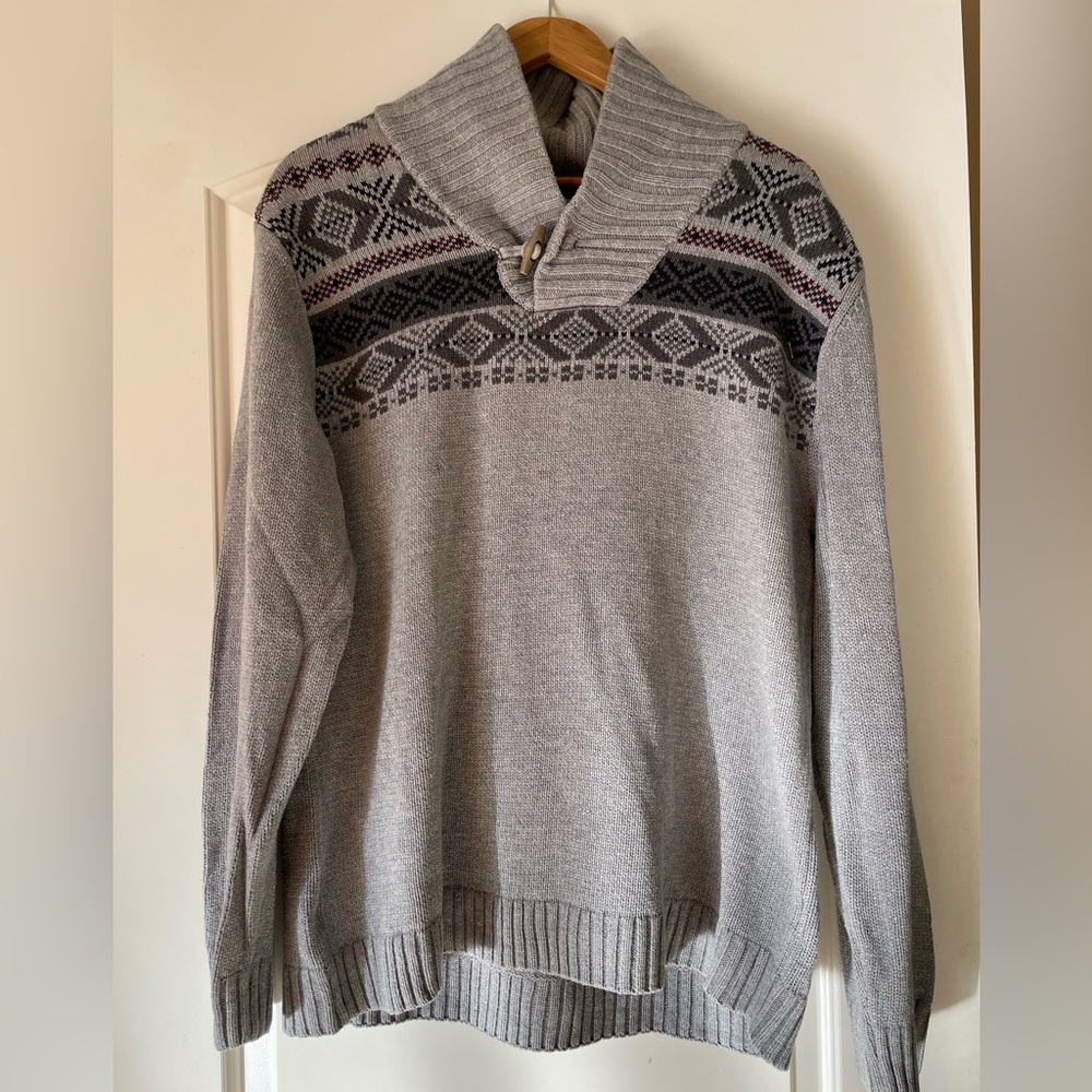 Men’s Urban Pipeline Gray Knit Sweater size XXL